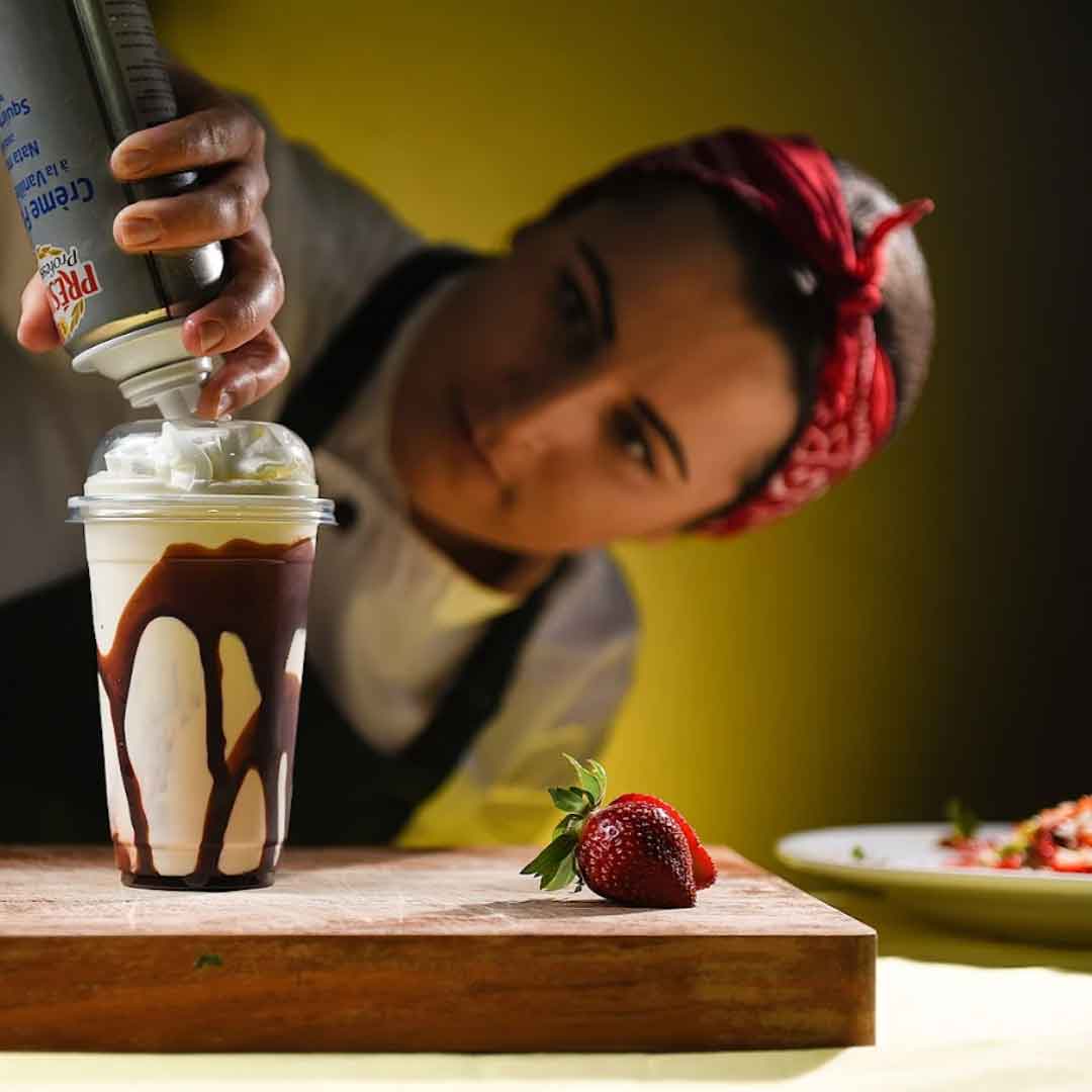 Mama Mia’s artisan chef, who makes milkshakes in Livingston. 