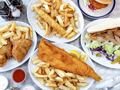 Mamma Mia’s Chippy Food in Livingston.