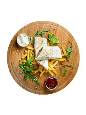 Mamma Mia’s Wrap and chips in Livingston. 